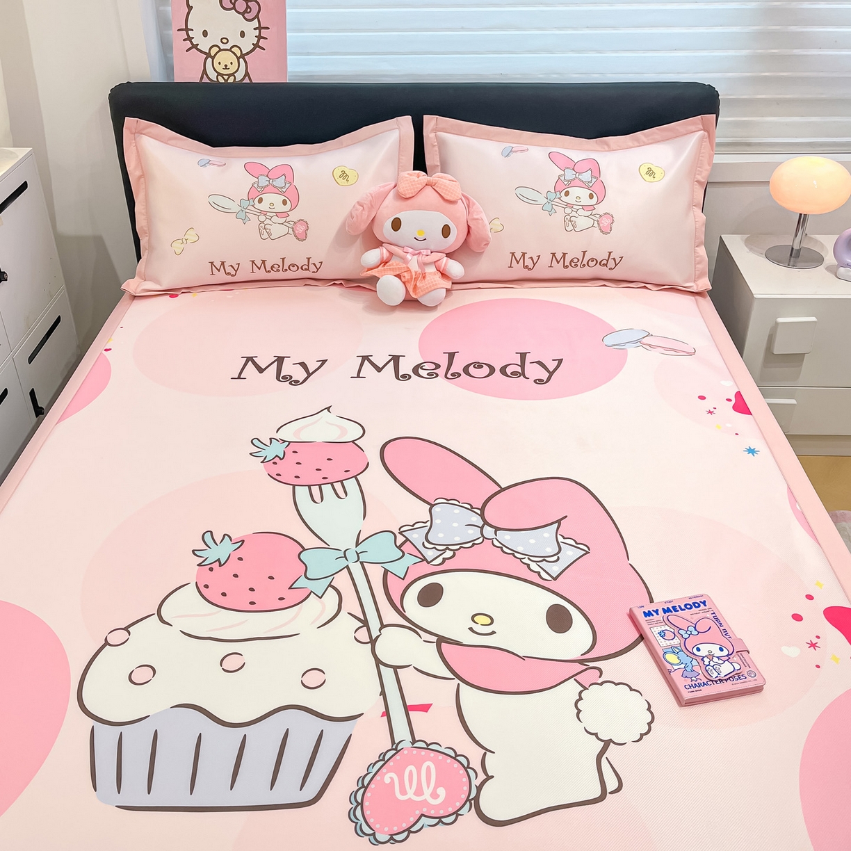 91家纺网 家纺一手货源 找家纺 暮思家居 2026新款正版授权A类大版数码印花三丽鸥枕套单品枕套枕套单件 蛋糕美乐蒂