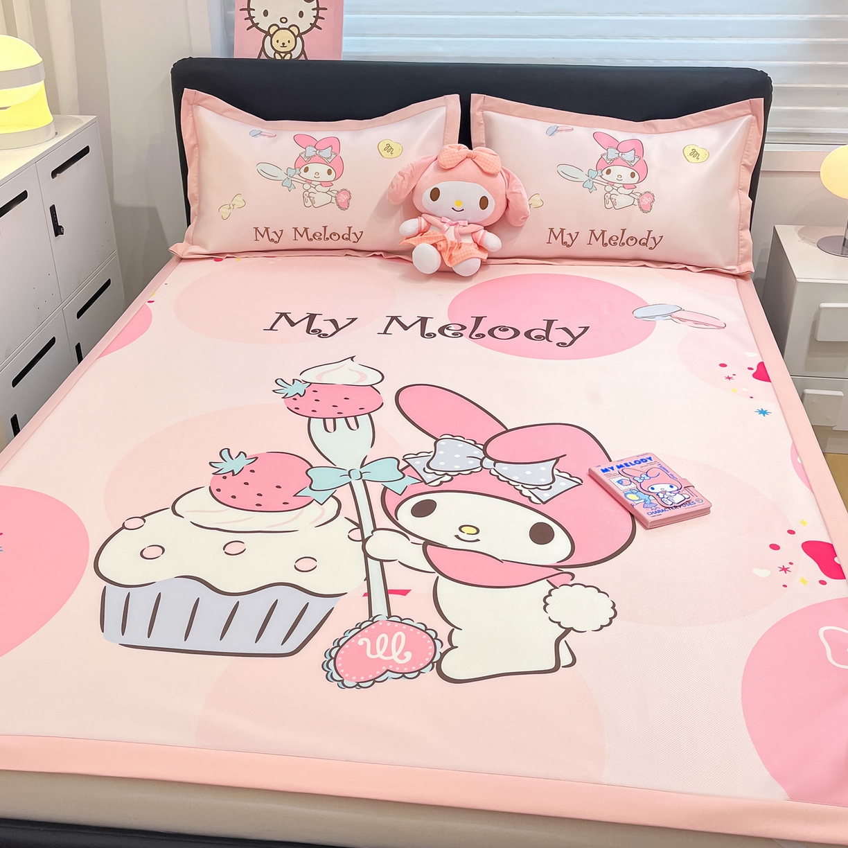 91家纺网 家纺一手货源 找家纺 暮思家居 2026新款正版授权A类大版数码印花三丽鸥枕套单品枕套枕套单件 蛋糕美乐蒂