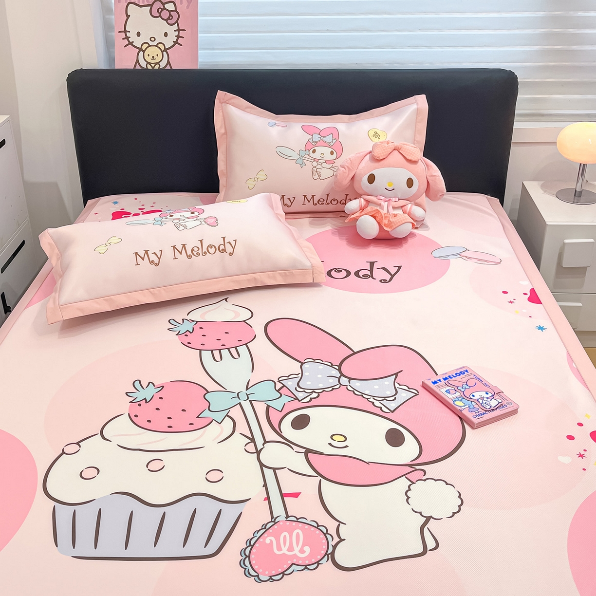 91家纺网 家纺一手货源 找家纺 暮思家居 2026新款正版授权A类大版数码印花三丽鸥枕套单品枕套枕套单件 蛋糕美乐蒂