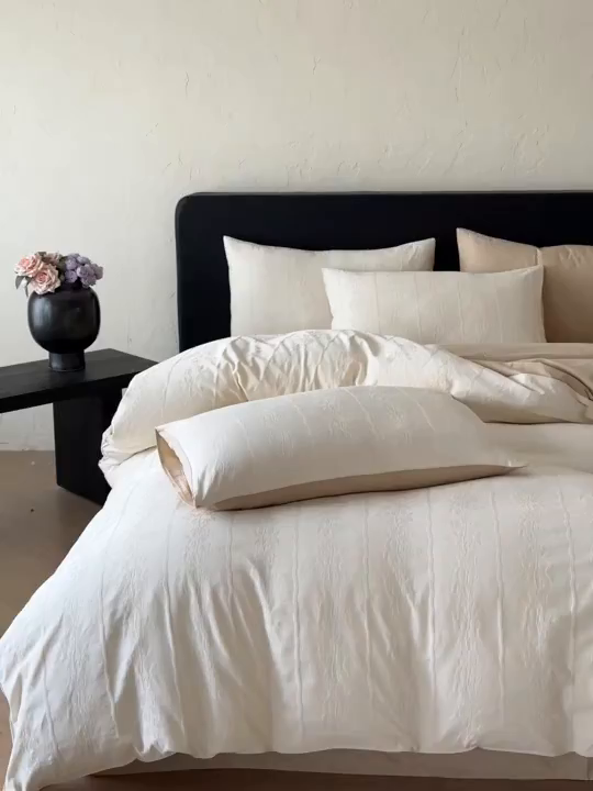 91家纺网 家纺一手货源 找家纺 （总）优悦生活馆 2026新款60s全棉提花四件套