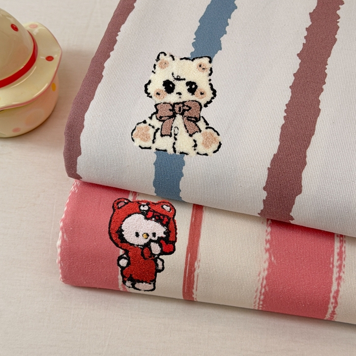 91家纺网 家纺一手货源 找家纺 雅萱家纺 2026新款全棉老粗布毛巾绣床单 组合图