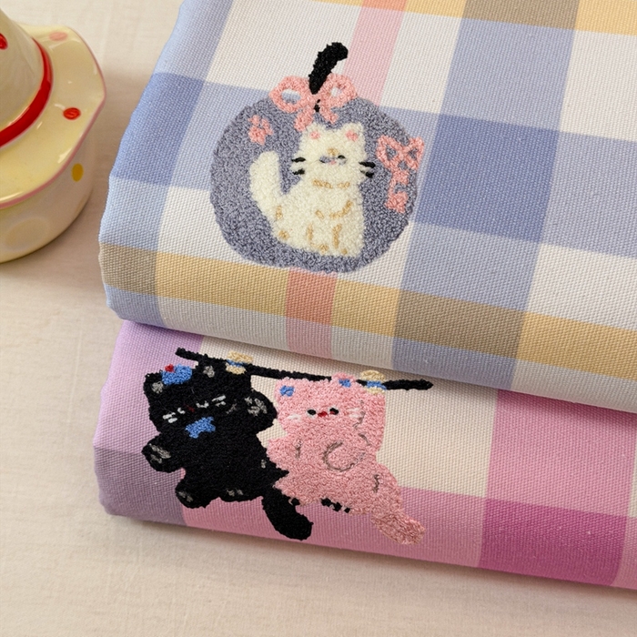 91家纺网 家纺一手货源 找家纺 雅萱家纺 2026新款全棉老粗布毛巾绣床单 组合图