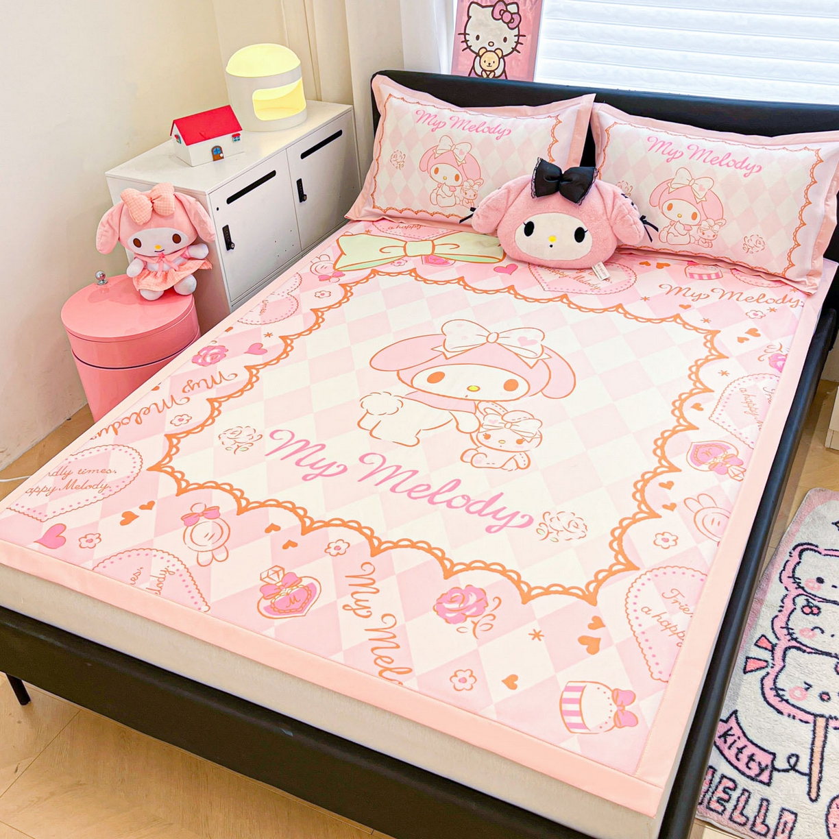 91家纺网 家纺一手货源 找家纺 暮思家居 2026新款正版授权A类大版数码印花三丽鸥枕套单品枕套枕套单件 公主美乐蒂