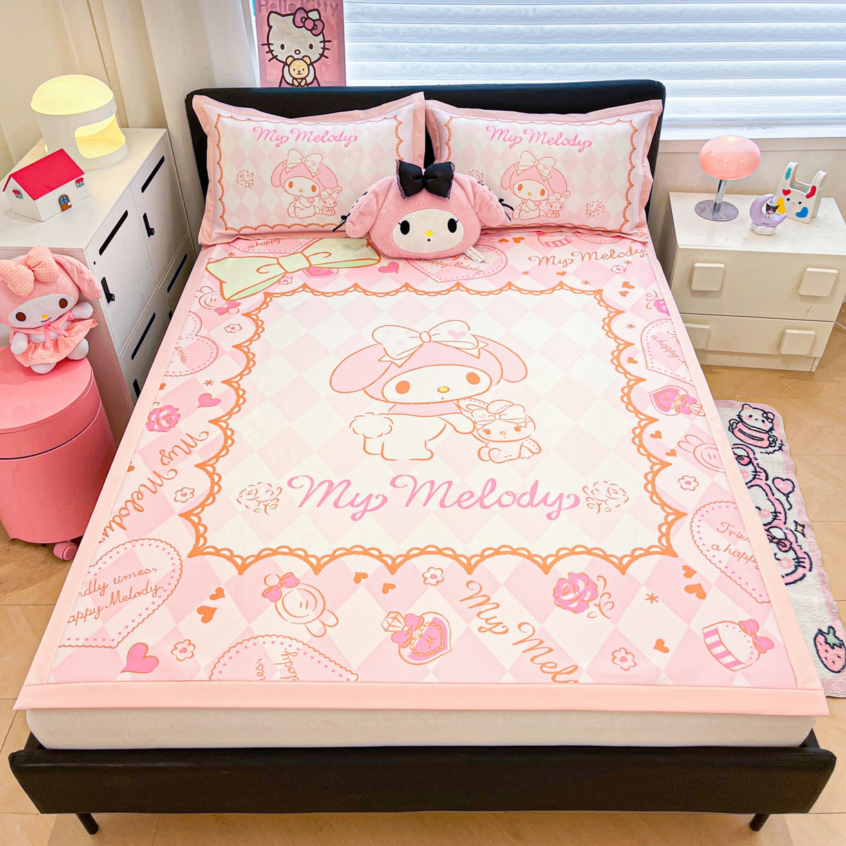 91家纺网 家纺一手货源 找家纺 暮思家居 2026新款正版授权A类大版数码印花三丽鸥枕套单品枕套枕套单件 公主美乐蒂