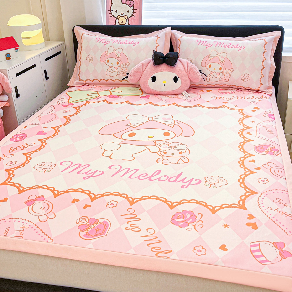 91家纺网 家纺一手货源 找家纺 暮思家居 2026新款正版授权A类大版数码印花三丽鸥枕套单品枕套枕套单件 公主美乐蒂