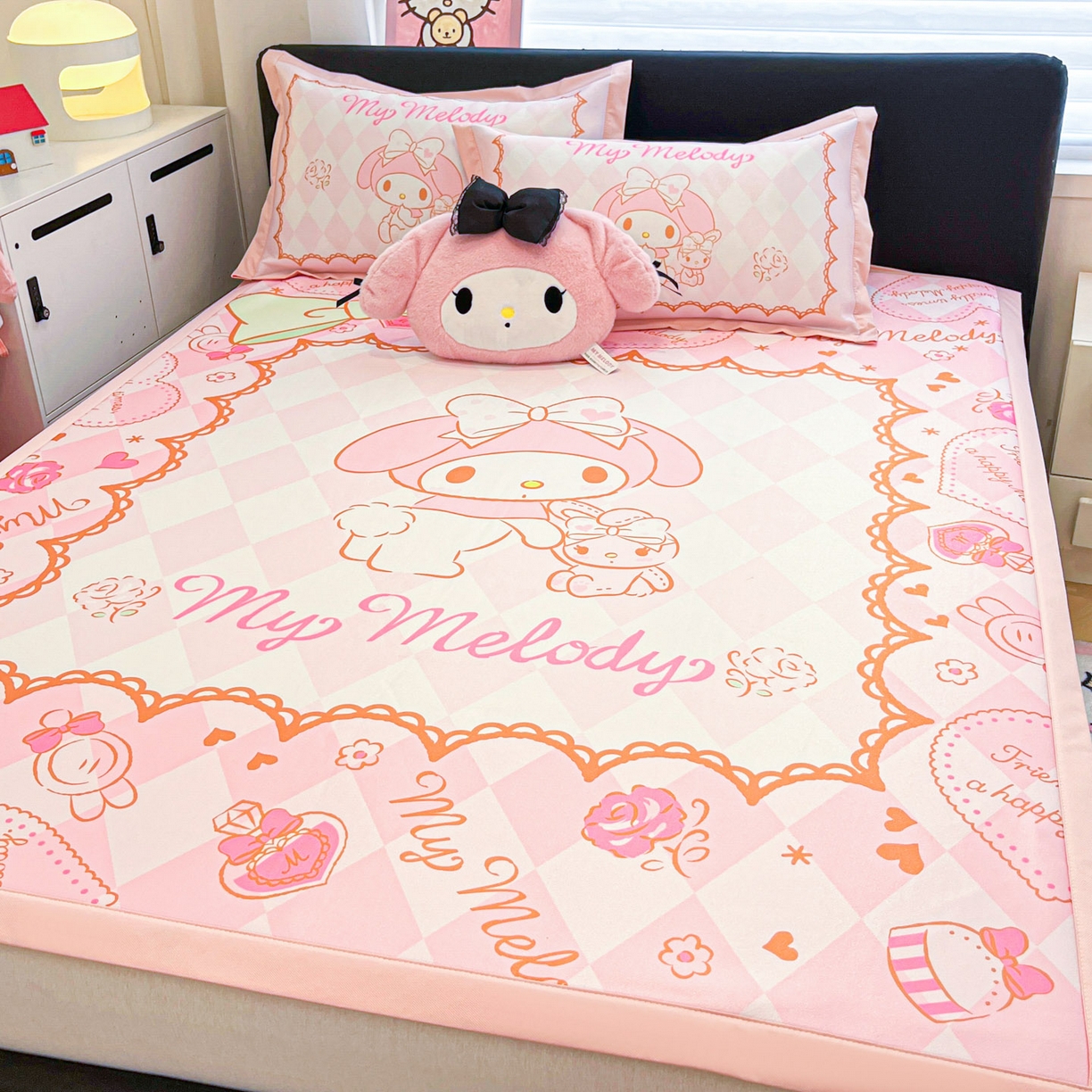 91家纺网 家纺一手货源 找家纺 暮思家居 2026新款正版授权A类大版数码印花三丽鸥枕套单品枕套枕套单件 公主美乐蒂