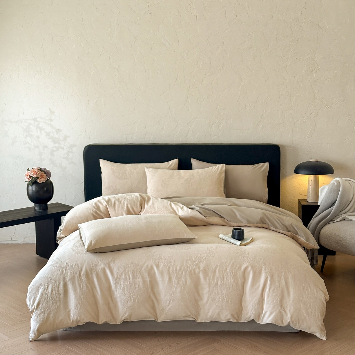 91家纺网 家纺一手货源 找家纺 （总）优悦生活馆 2026新款60s全棉提花四件套