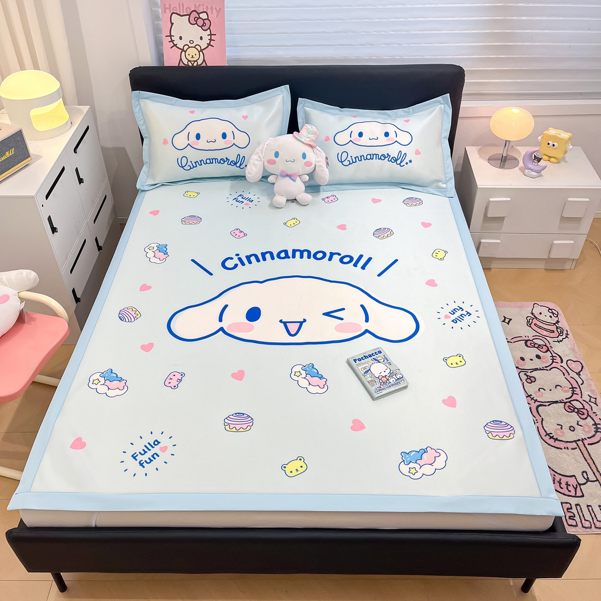 91家纺网 家纺一手货源 找家纺 暮思家居 2026新款正版授权A类大版数码印花三丽鸥枕套单品枕套枕套单件 开心玉桂狗