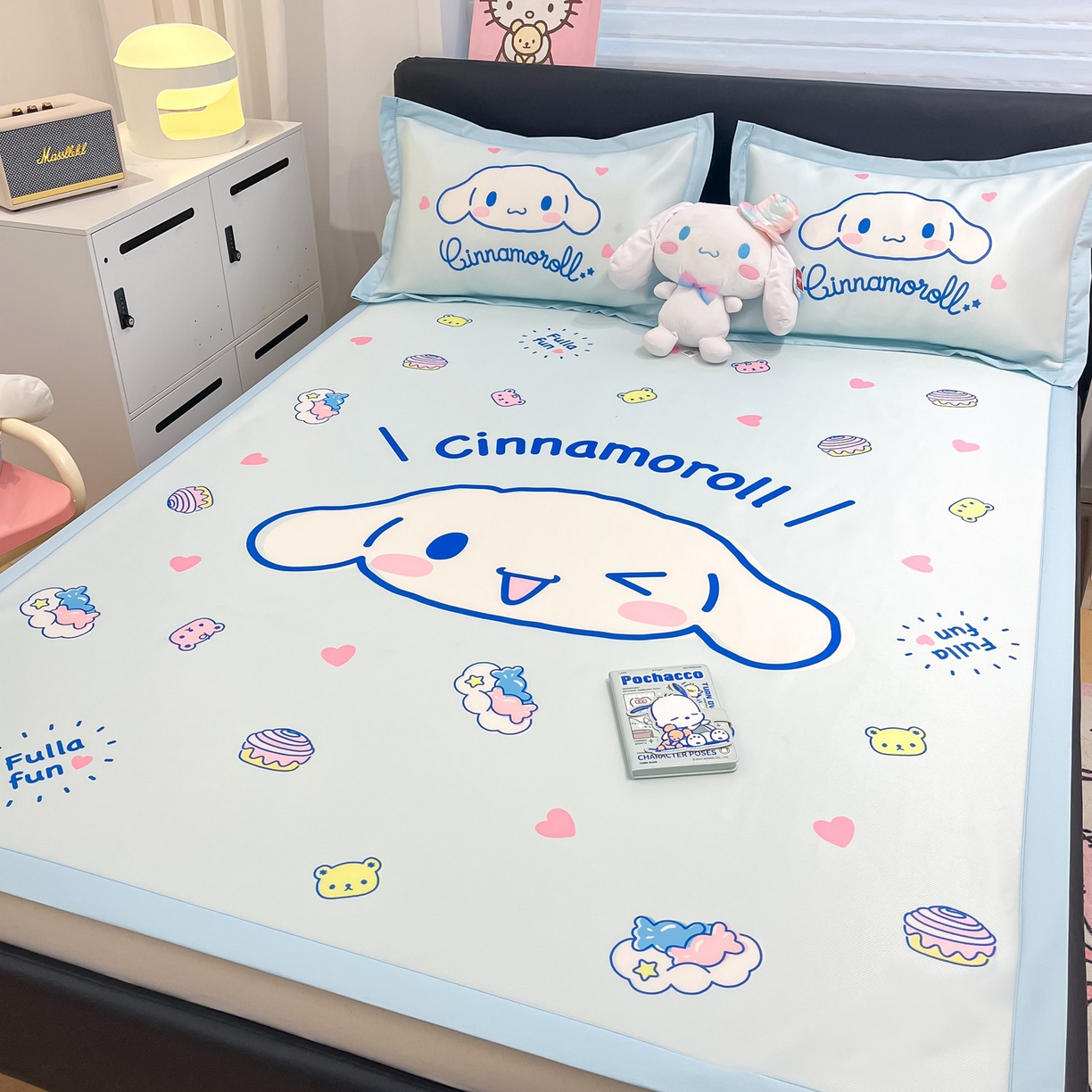 91家纺网 家纺一手货源 找家纺 暮思家居 2026新款正版授权A类大版数码印花三丽鸥枕套单品枕套枕套单件 开心玉桂狗