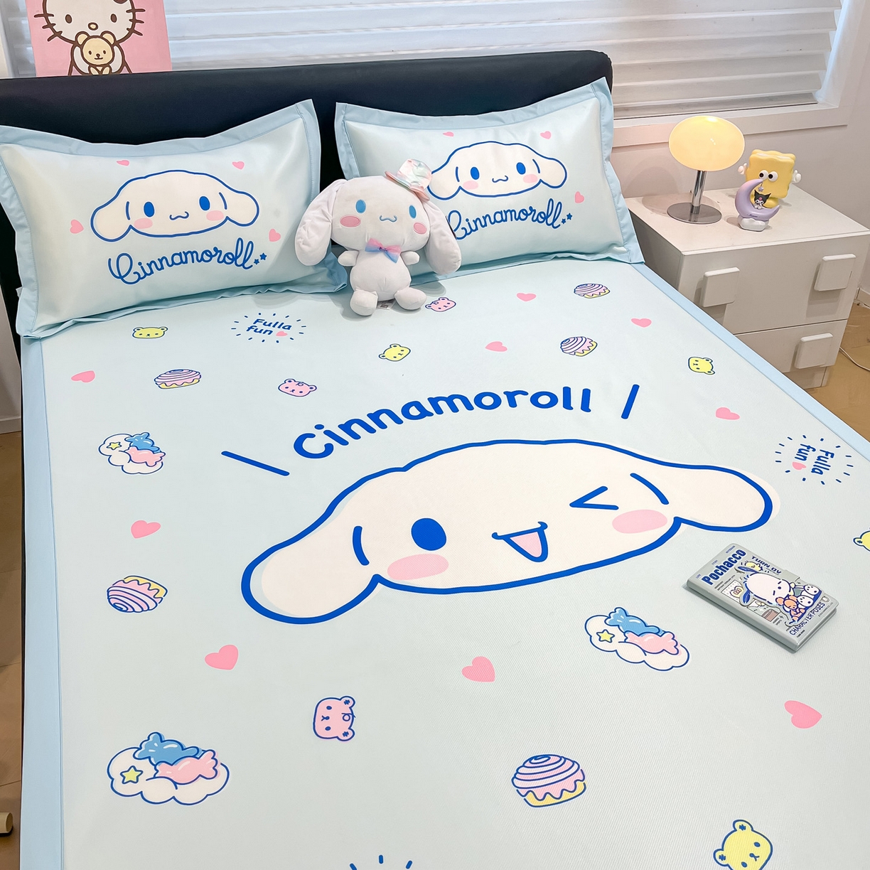 91家纺网 家纺一手货源 找家纺 暮思家居 2026新款正版授权A类大版数码印花三丽鸥枕套单品枕套枕套单件 开心玉桂狗