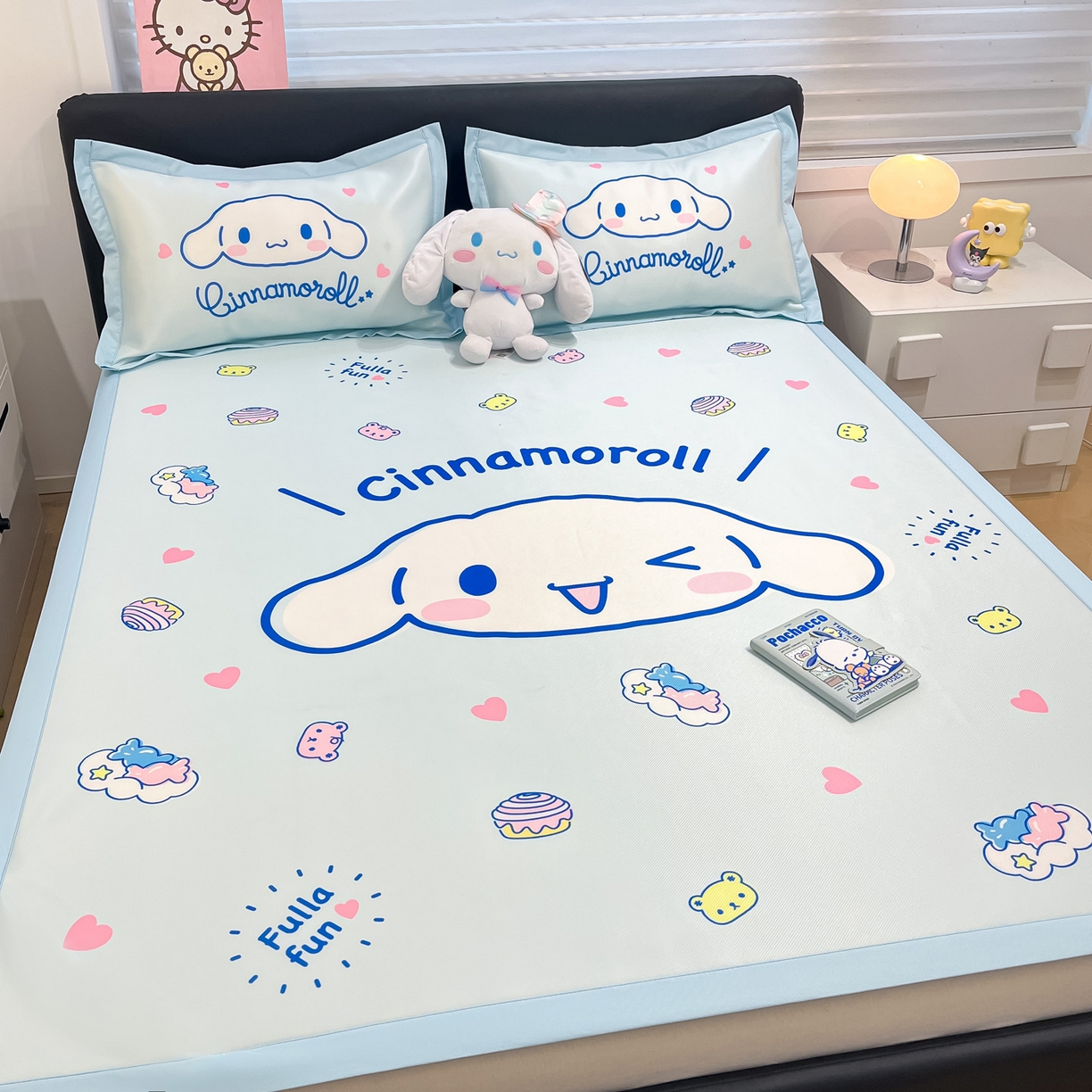 91家纺网 家纺一手货源 找家纺 暮思家居 2026新款正版授权A类大版数码印花三丽鸥枕套单品枕套枕套单件 开心玉桂狗