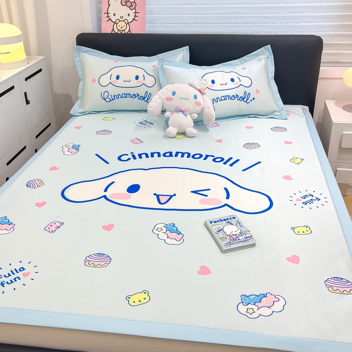 91家纺网 家纺一手货源 找家纺 暮思家居 2026新款正版授权A类大版数码印花三丽鸥枕套单品枕套枕套单件 开心玉桂狗