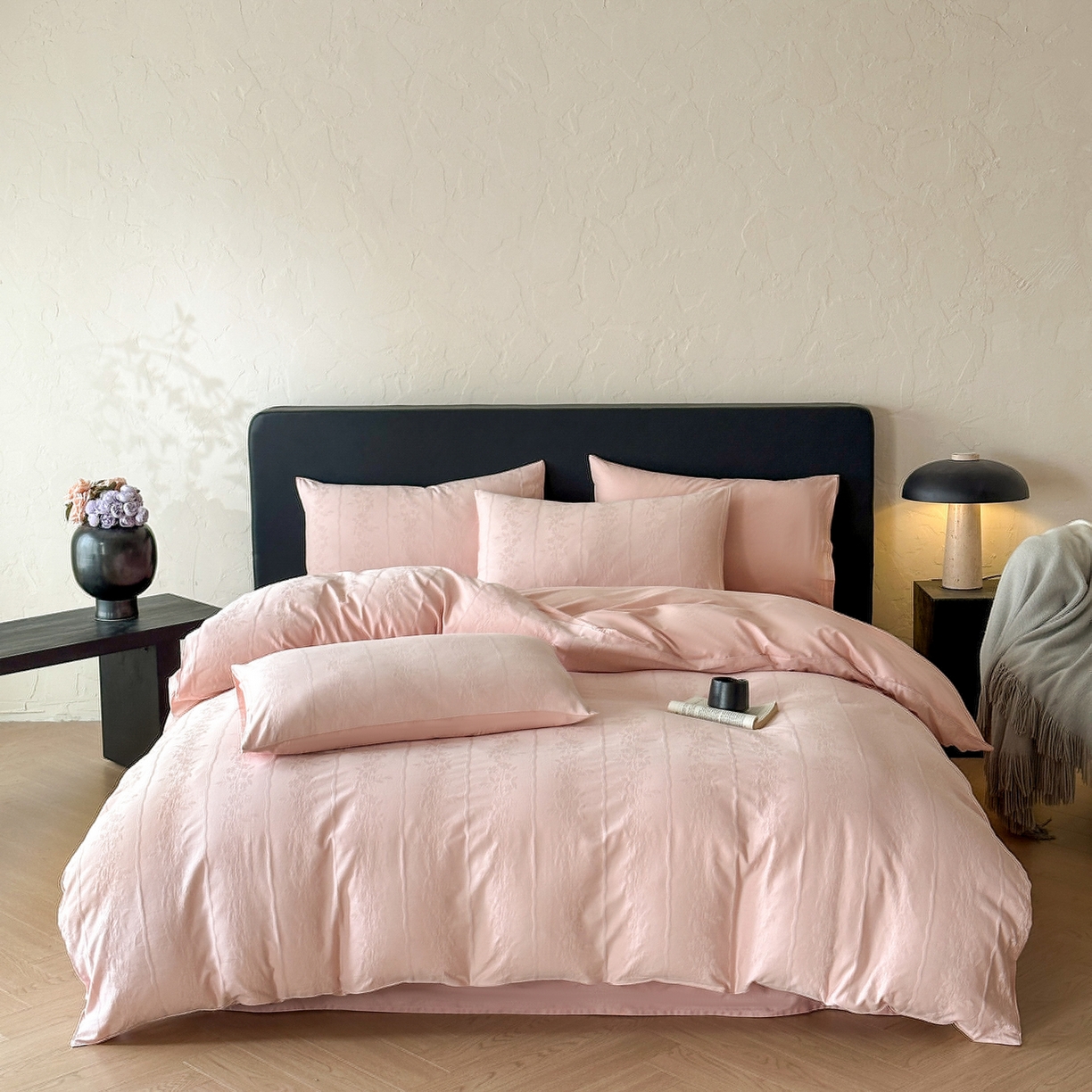 91家纺网 家纺一手货源 找家纺 （总）优悦生活馆 2026新款60s全棉提花四件套