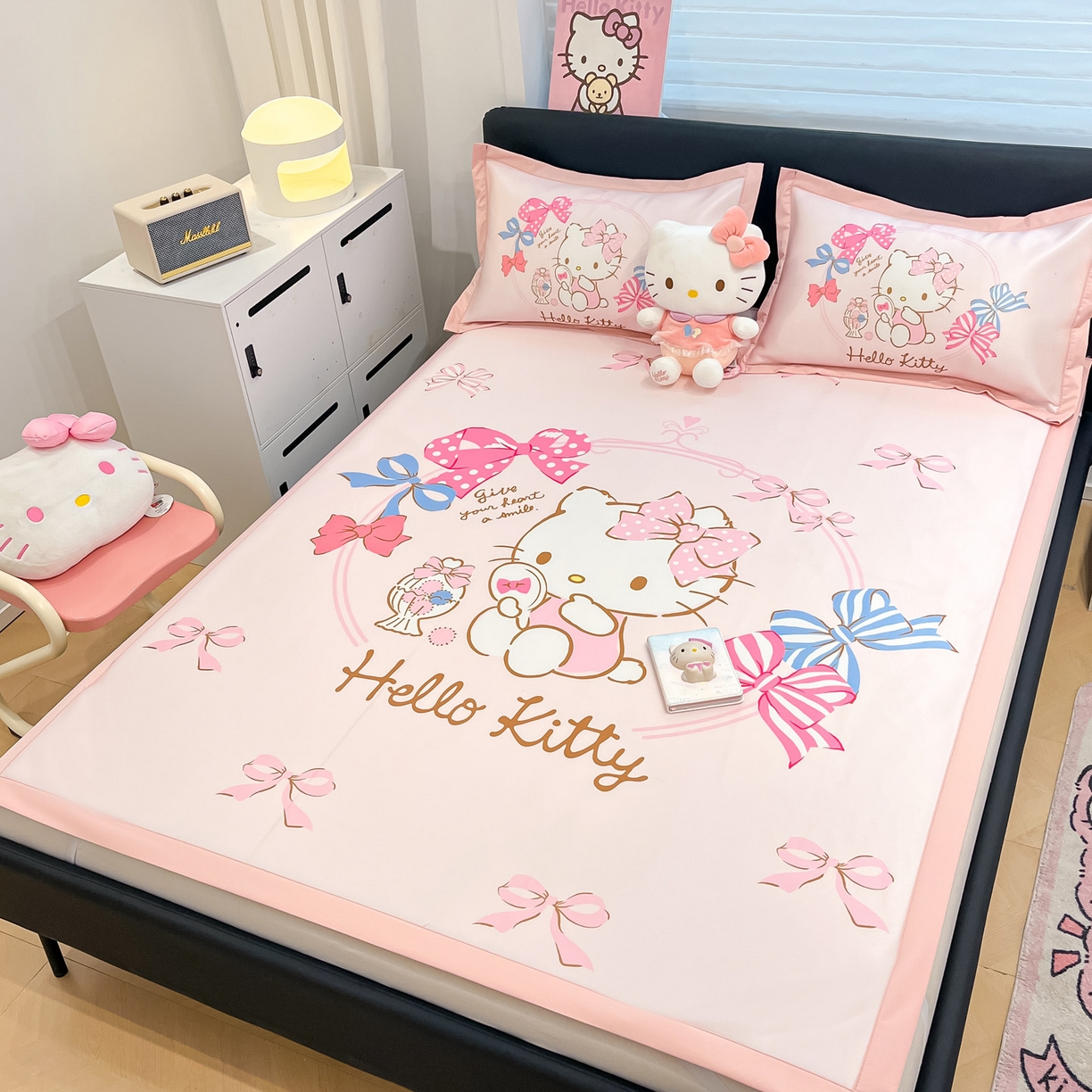 91家纺网 家纺一手货源 找家纺 暮思家居 2026新款正版授权A类大版数码印花三丽鸥枕套单品枕套枕套单件 美美KT