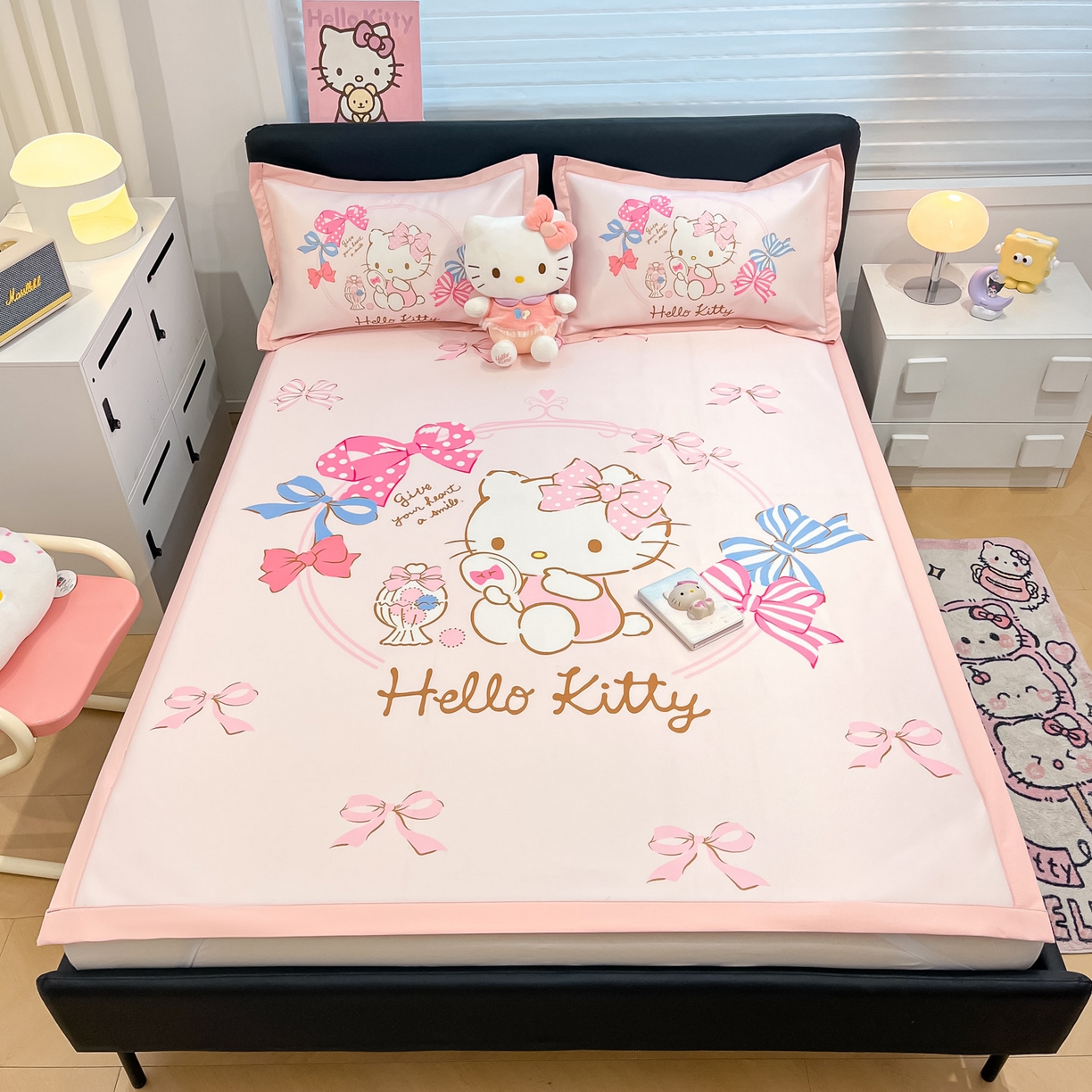 91家纺网 家纺一手货源 找家纺 暮思家居 2026新款正版授权A类大版数码印花三丽鸥枕套单品枕套枕套单件 美美KT