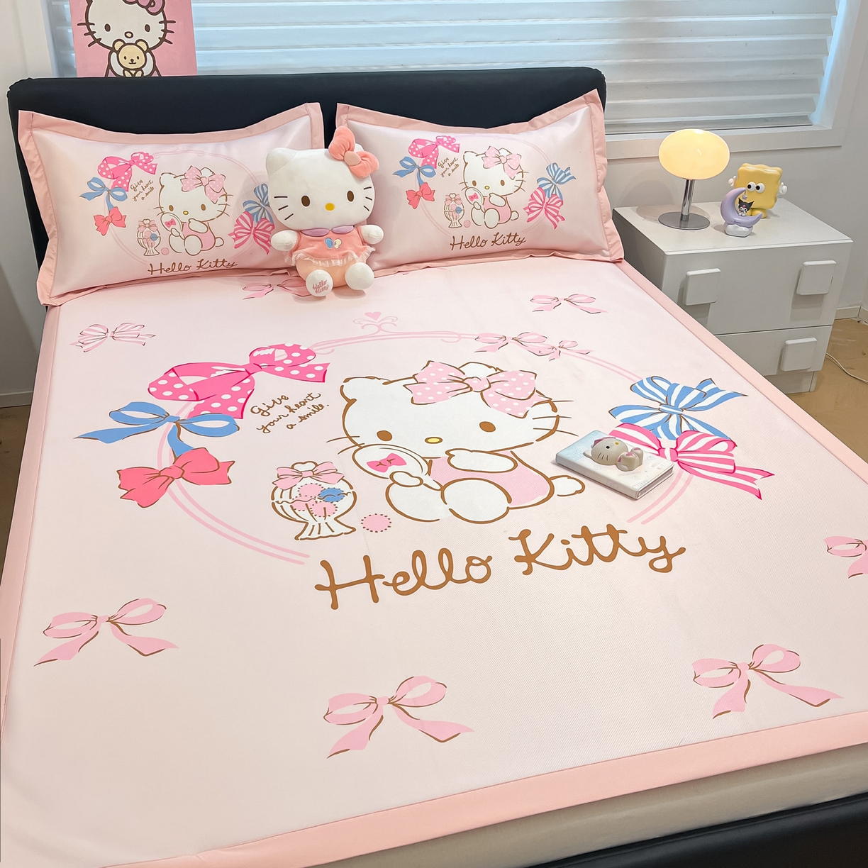 91家纺网 家纺一手货源 找家纺 暮思家居 2026新款正版授权A类大版数码印花三丽鸥枕套单品枕套枕套单件 美美KT