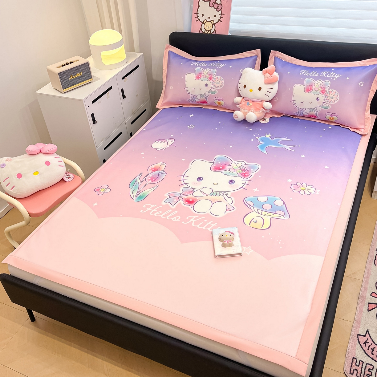 91家纺网 家纺一手货源 找家纺 暮思家居 2026新款正版授权A类大版数码印花三丽鸥枕套单品枕套枕套单件 梦幻KT