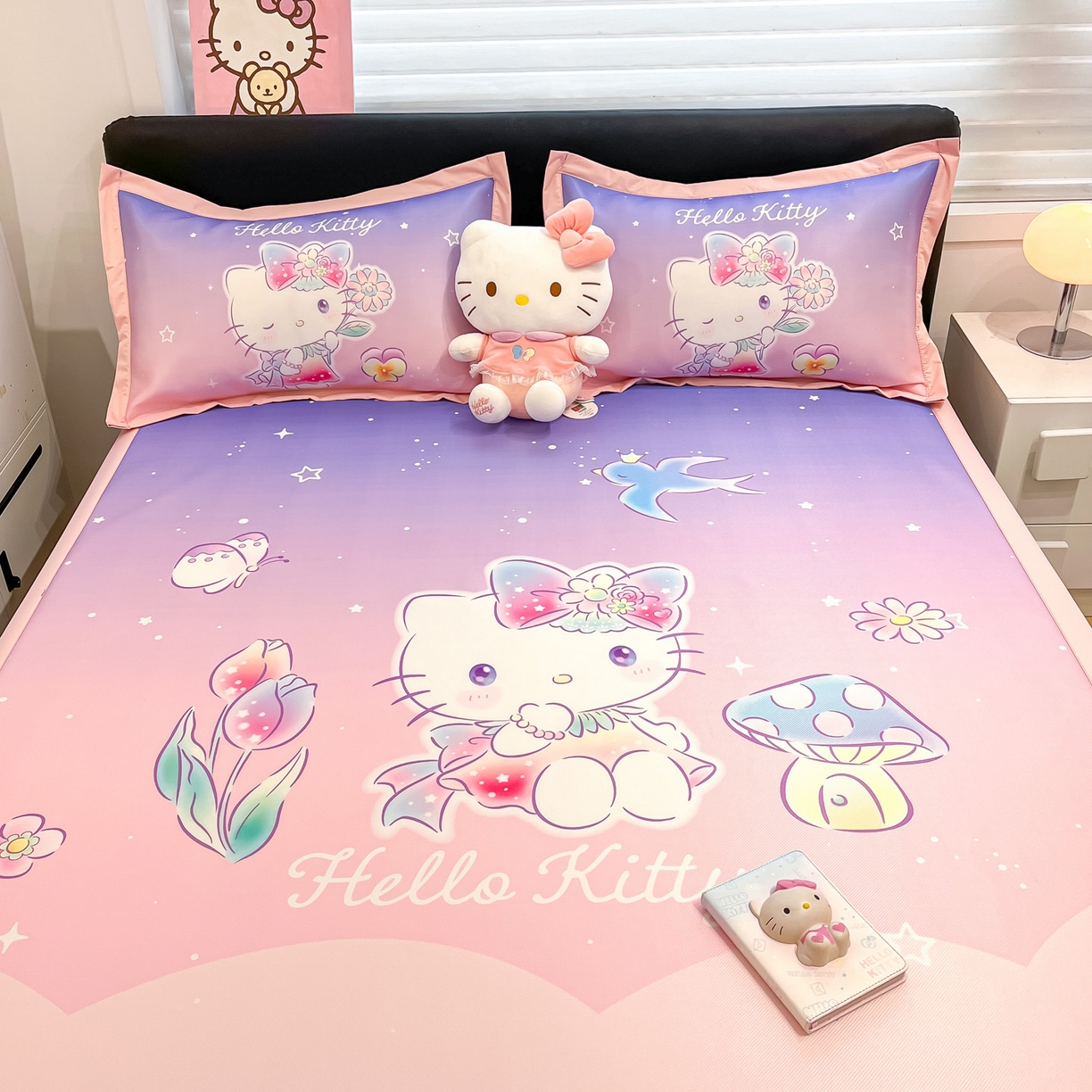 91家纺网 家纺一手货源 找家纺 暮思家居 2026新款正版授权A类大版数码印花三丽鸥枕套单品枕套枕套单件 梦幻KT