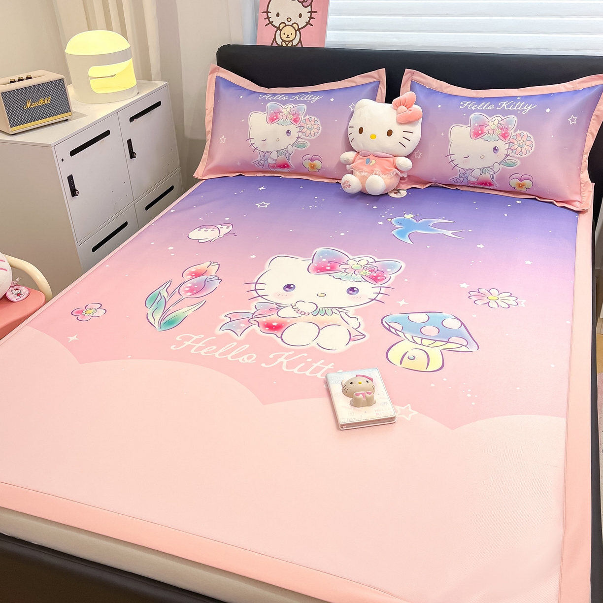 91家纺网 家纺一手货源 找家纺 暮思家居 2026新款正版授权A类大版数码印花三丽鸥枕套单品枕套枕套单件 梦幻KT