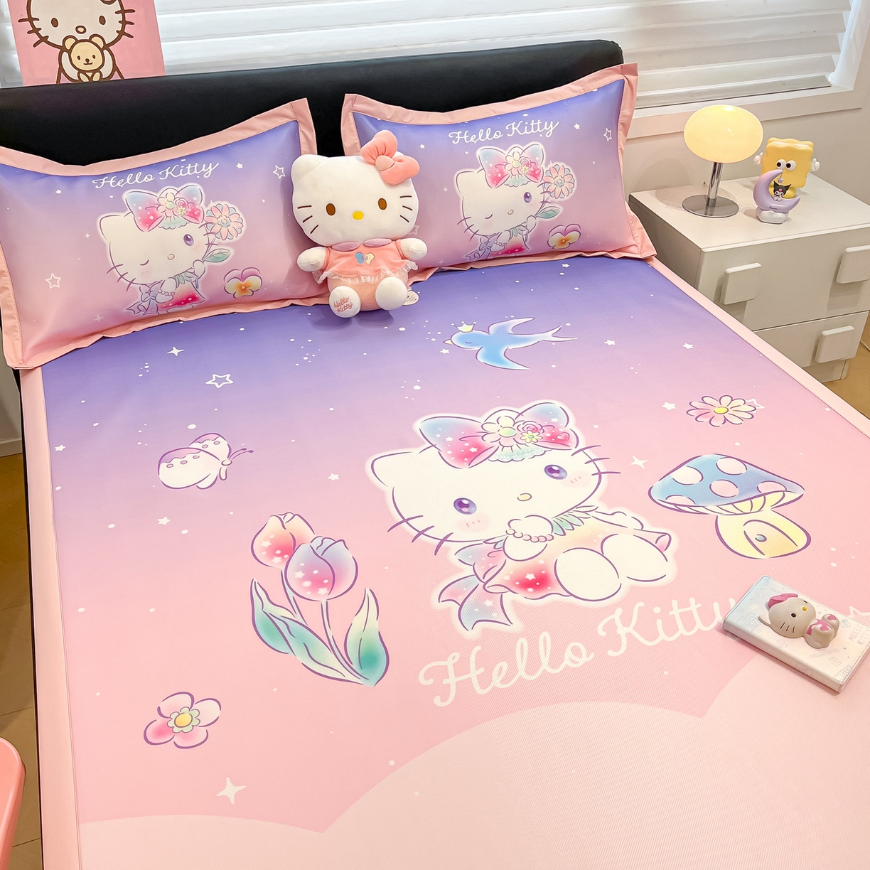 91家纺网 家纺一手货源 找家纺 暮思家居 2026新款正版授权A类大版数码印花三丽鸥枕套单品枕套枕套单件 梦幻KT