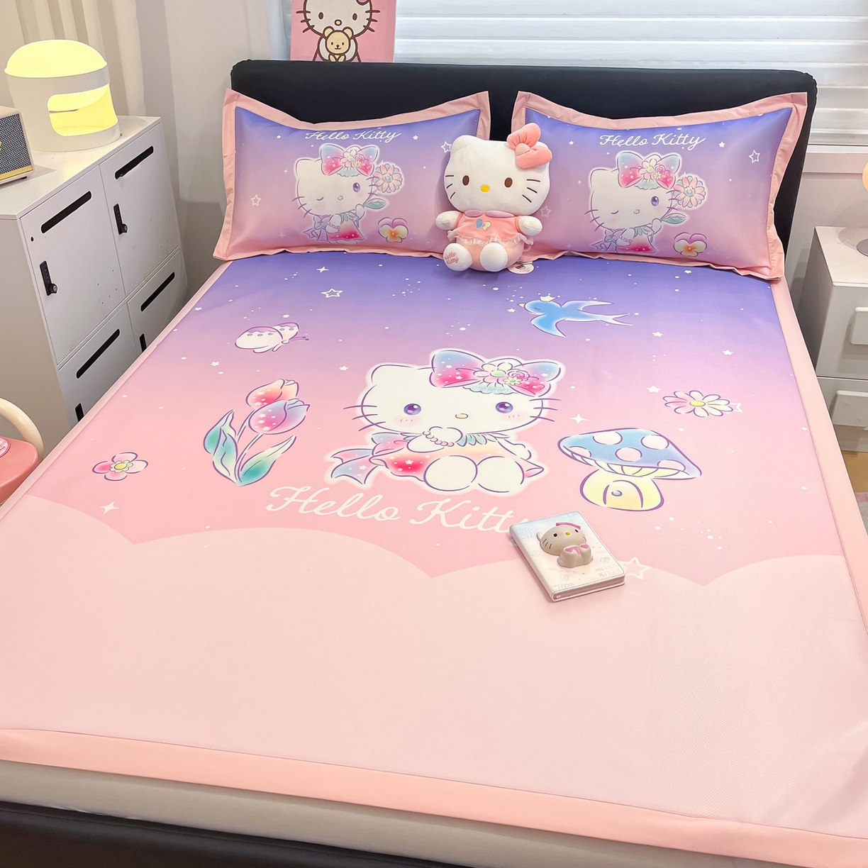 91家纺网 家纺一手货源 找家纺 暮思家居 2026新款正版授权A类大版数码印花三丽鸥枕套单品枕套枕套单件 梦幻KT