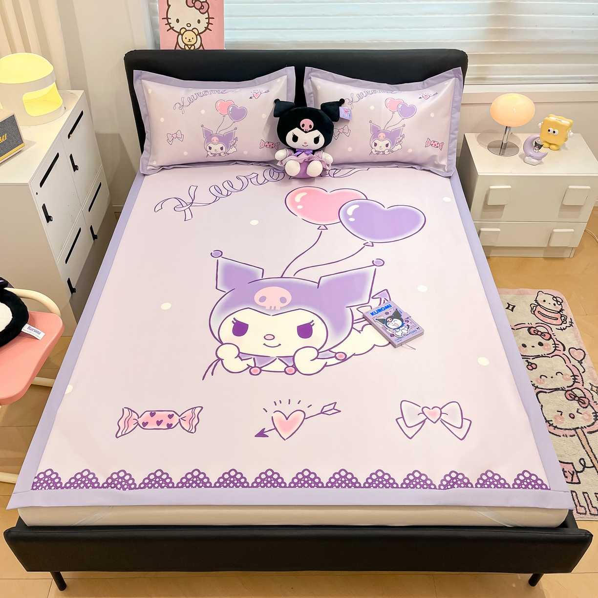 91家纺网 家纺一手货源 找家纺 暮思家居 2026新款正版授权A类大版数码印花三丽鸥枕套单品枕套枕套单件 梦想库洛米