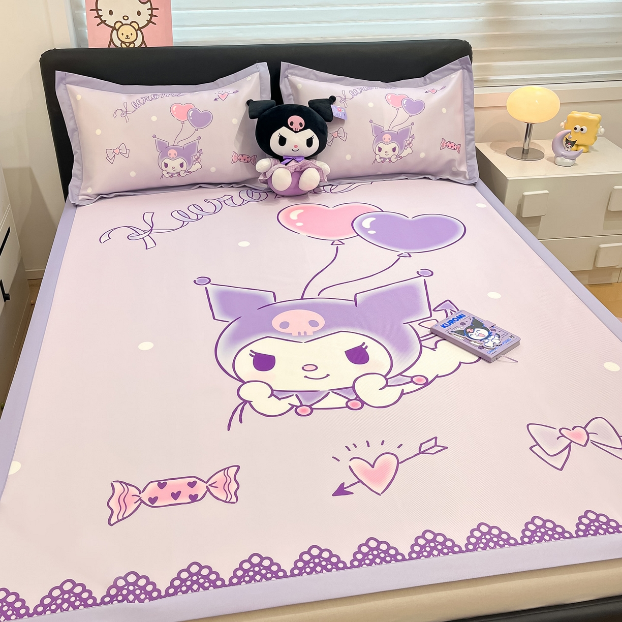 91家纺网 家纺一手货源 找家纺 暮思家居 2026新款正版授权A类大版数码印花三丽鸥枕套单品枕套枕套单件 梦想库洛米