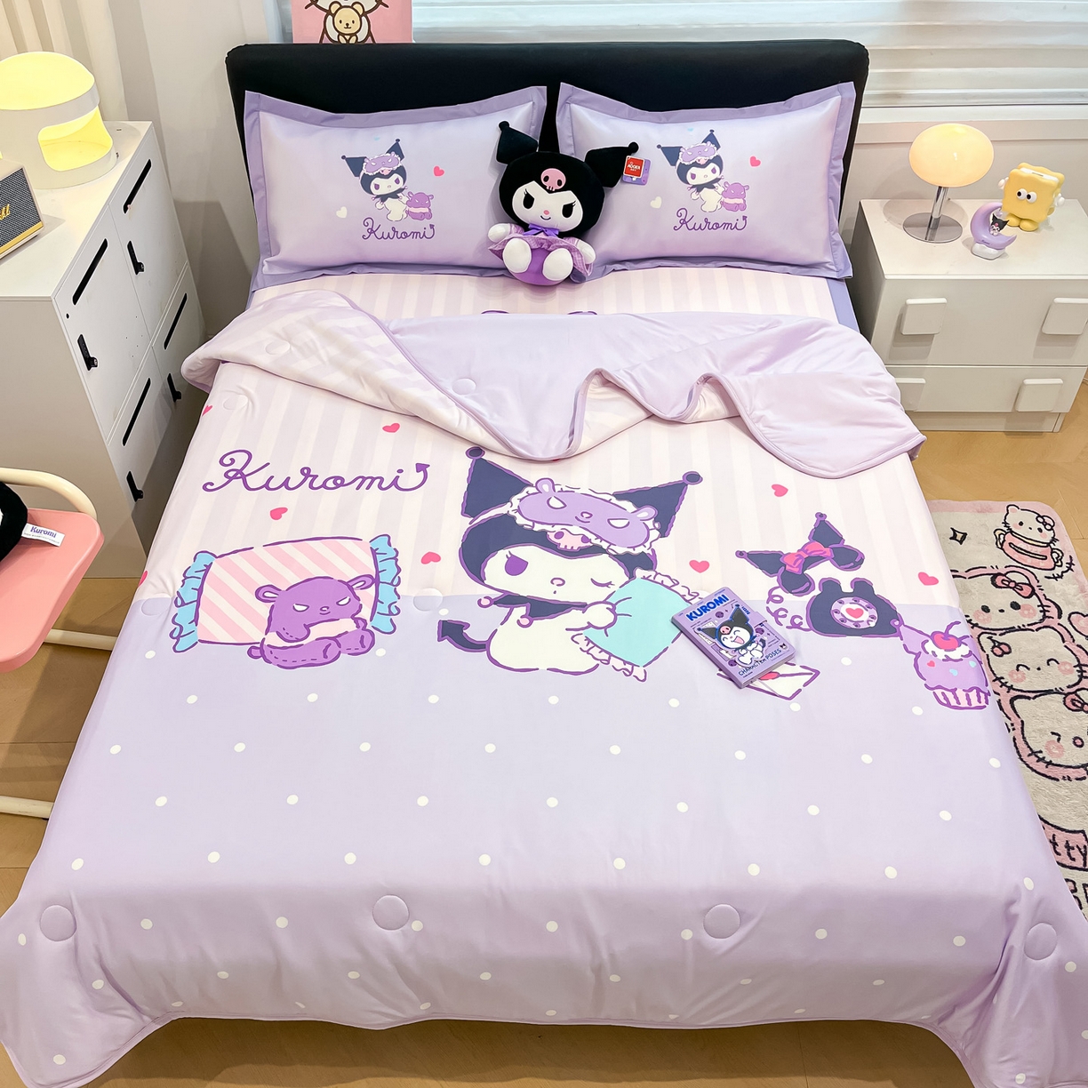 91家纺网 家纺一手货源 找家纺 暮思家居 2026新款正版授权A类大版数码印花三丽鸥枕套单品枕套枕套单件 甜蜜库洛米