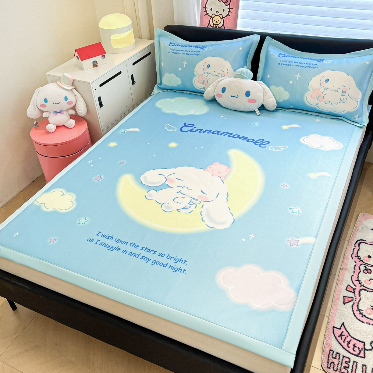 91家纺网 家纺一手货源 找家纺 暮思家居 2026新款正版授权A类大版数码印花三丽鸥枕套单品枕套枕套单件 晚安玉桂狗