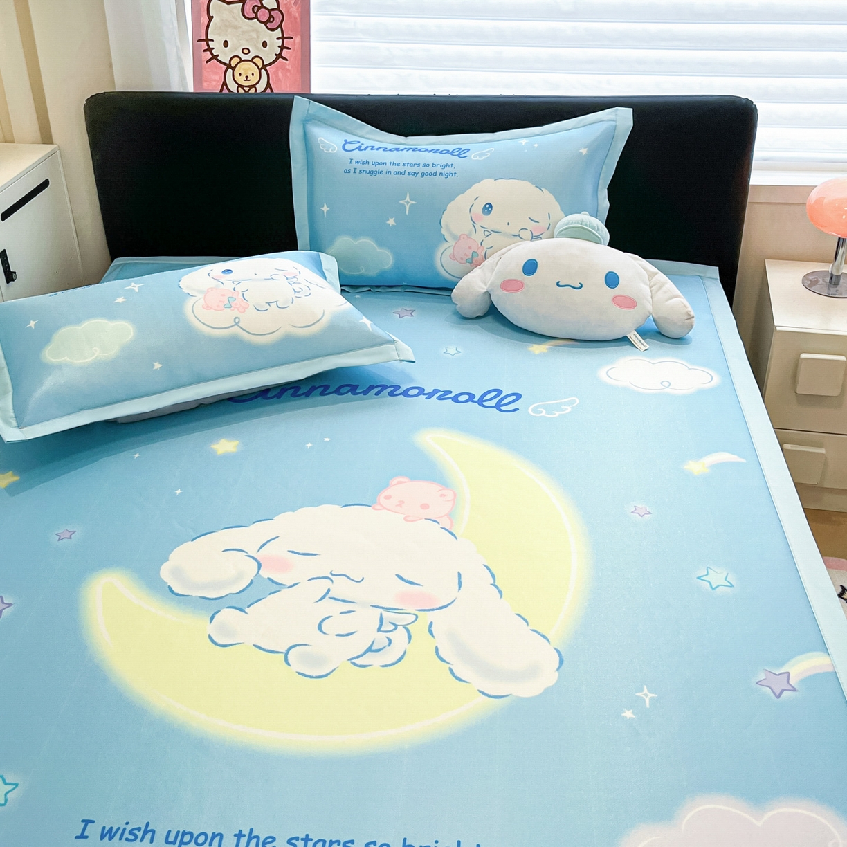 91家纺网 家纺一手货源 找家纺 暮思家居 2026新款正版授权A类大版数码印花三丽鸥枕套单品枕套枕套单件 晚安玉桂狗