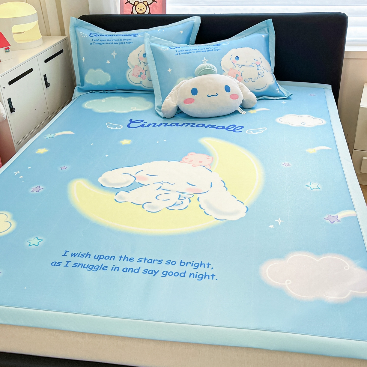 91家纺网 家纺一手货源 找家纺 暮思家居 2026新款正版授权A类大版数码印花三丽鸥枕套单品枕套枕套单件 晚安玉桂狗