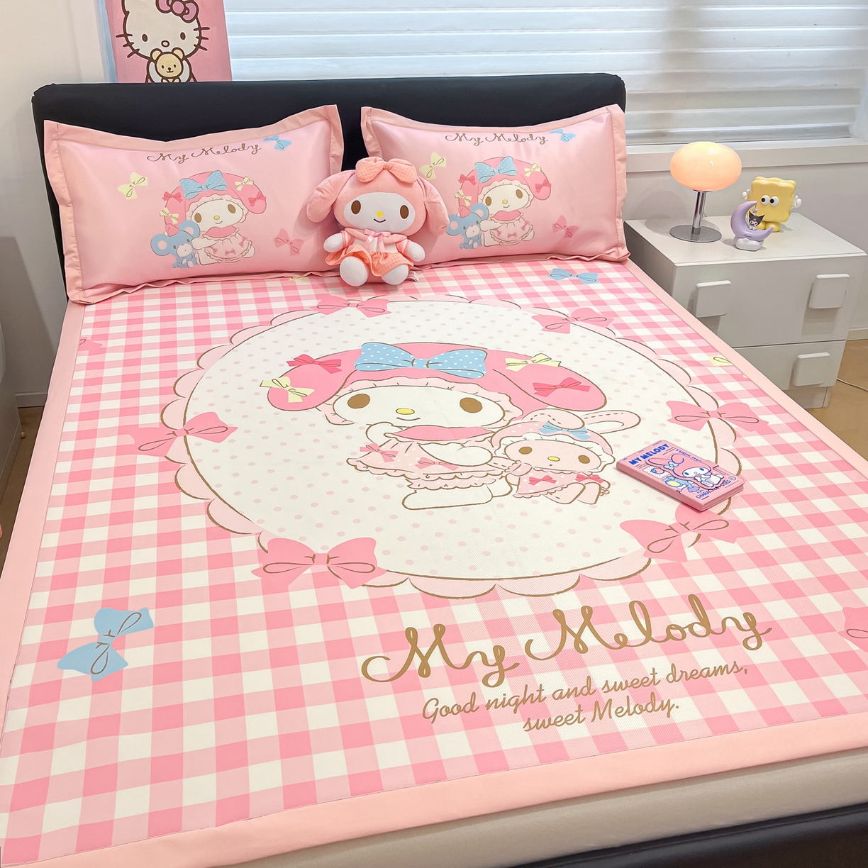 91家纺网 家纺一手货源 找家纺 暮思家居 2026新款正版授权A类大版数码印花三丽鸥枕套单品枕套枕套单件 相框美乐蒂