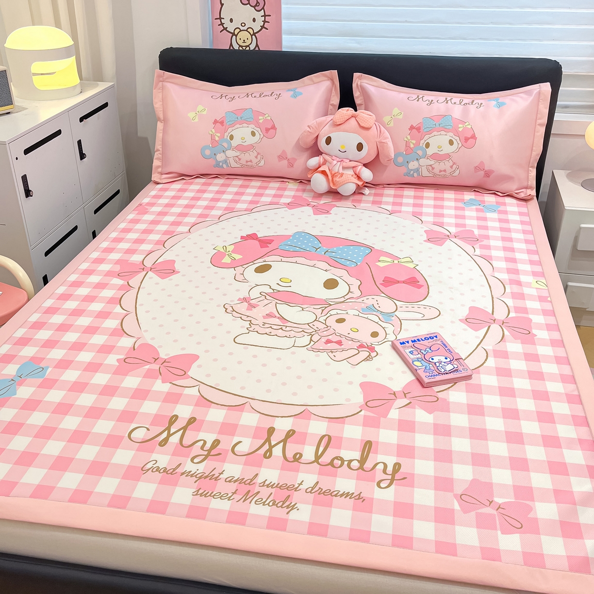 91家纺网 家纺一手货源 找家纺 暮思家居 2026新款正版授权A类大版数码印花三丽鸥枕套单品枕套枕套单件 相框美乐蒂