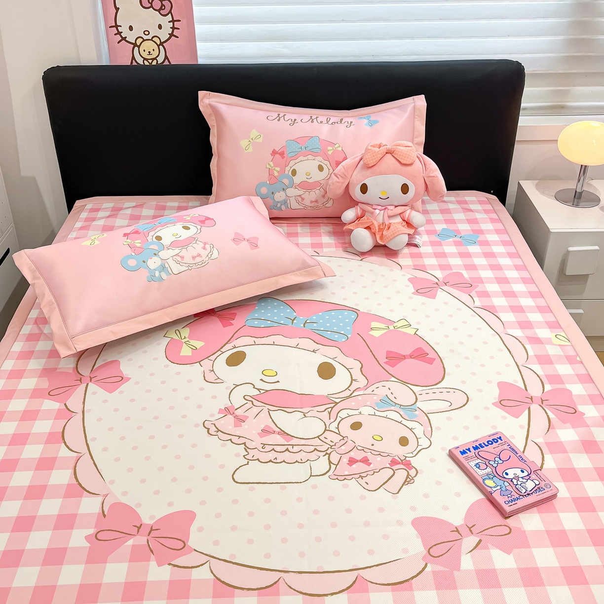 91家纺网 家纺一手货源 找家纺 暮思家居 2026新款正版授权A类大版数码印花三丽鸥枕套单品枕套枕套单件 相框美乐蒂