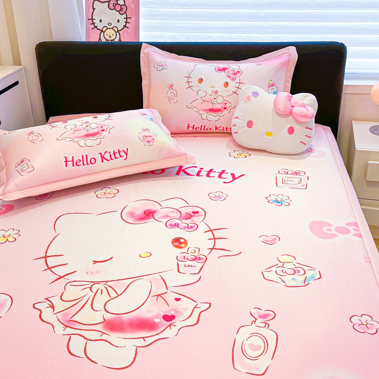 91家纺网 家纺一手货源 找家纺 暮思家居 2026新款正版授权A类大版数码印花三丽鸥枕套单品枕套枕套单件 香水KT