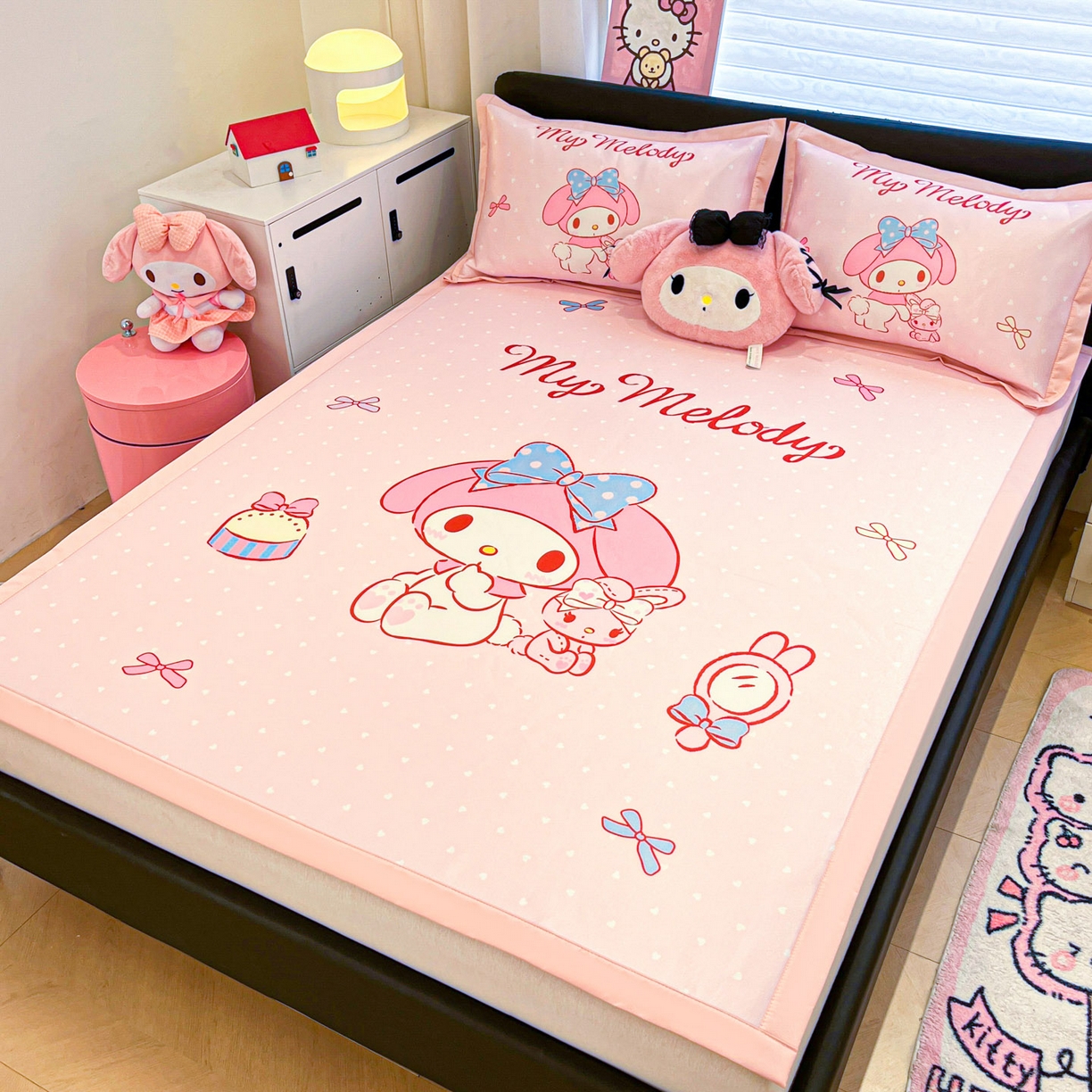 91家纺网 家纺一手货源 找家纺 暮思家居 2026新款正版授权A类大版数码印花三丽鸥枕套单品枕套枕套单件 小兔美乐蒂