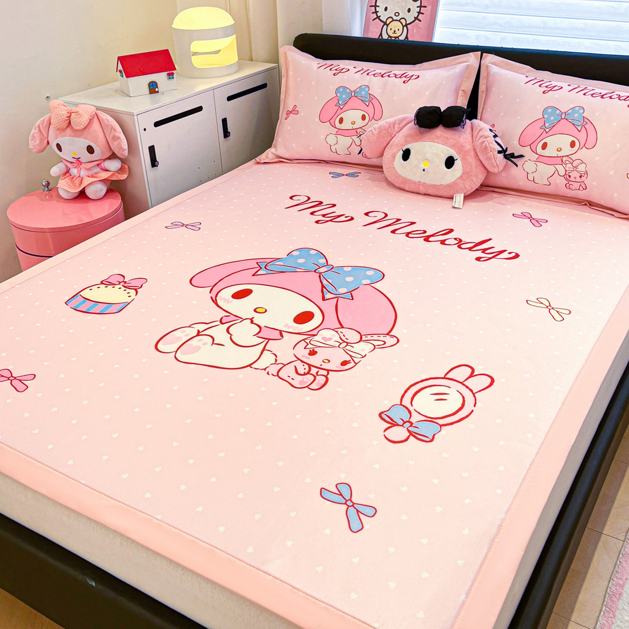 91家纺网 家纺一手货源 找家纺 暮思家居 2026新款正版授权A类大版数码印花三丽鸥枕套单品枕套枕套单件 小兔美乐蒂