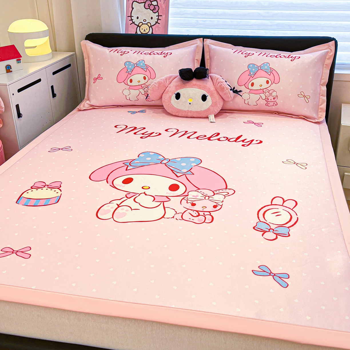 91家纺网 家纺一手货源 找家纺 暮思家居 2026新款正版授权A类大版数码印花三丽鸥枕套单品枕套枕套单件 小兔美乐蒂