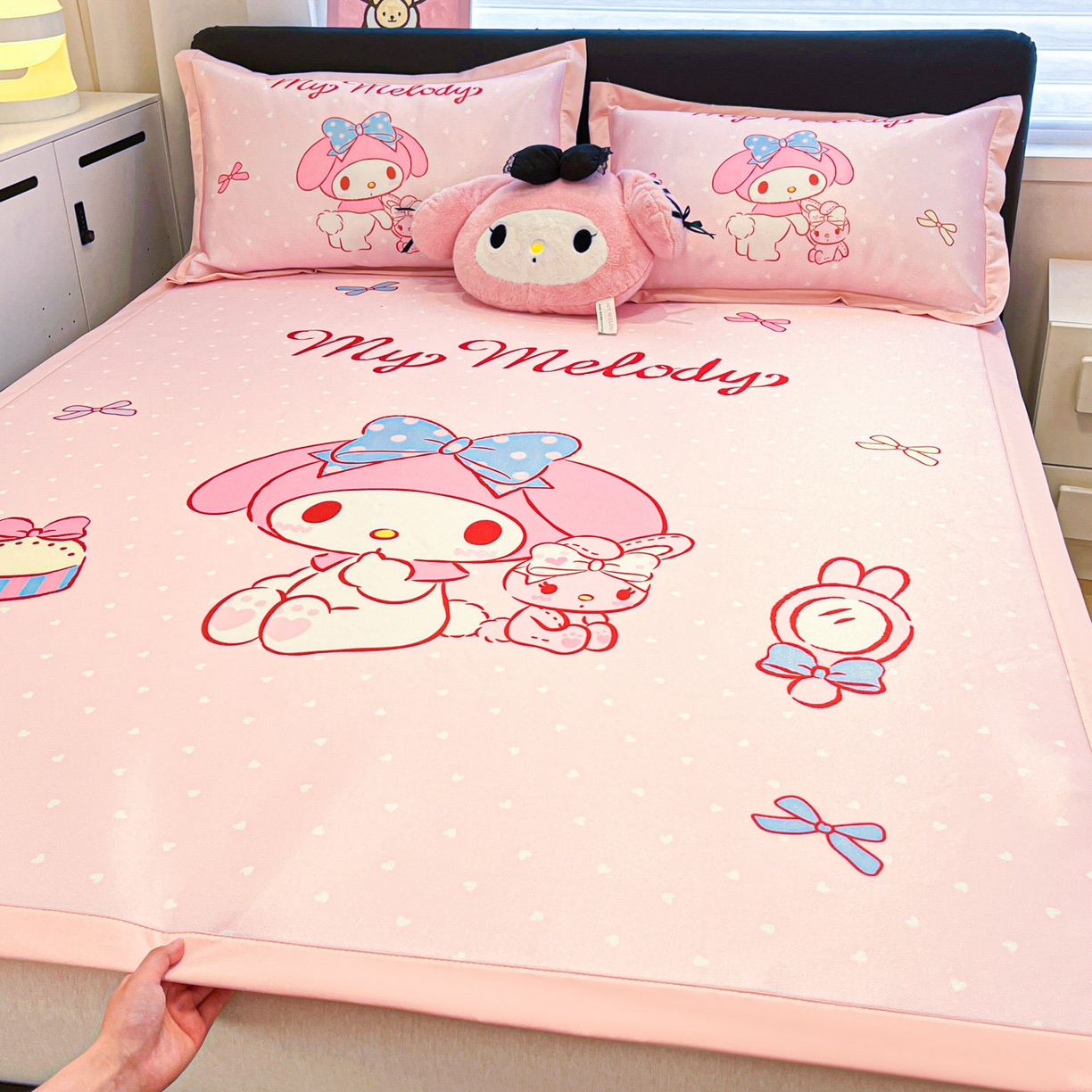 91家纺网 家纺一手货源 找家纺 暮思家居 2026新款正版授权A类大版数码印花三丽鸥枕套单品枕套枕套单件 小兔美乐蒂