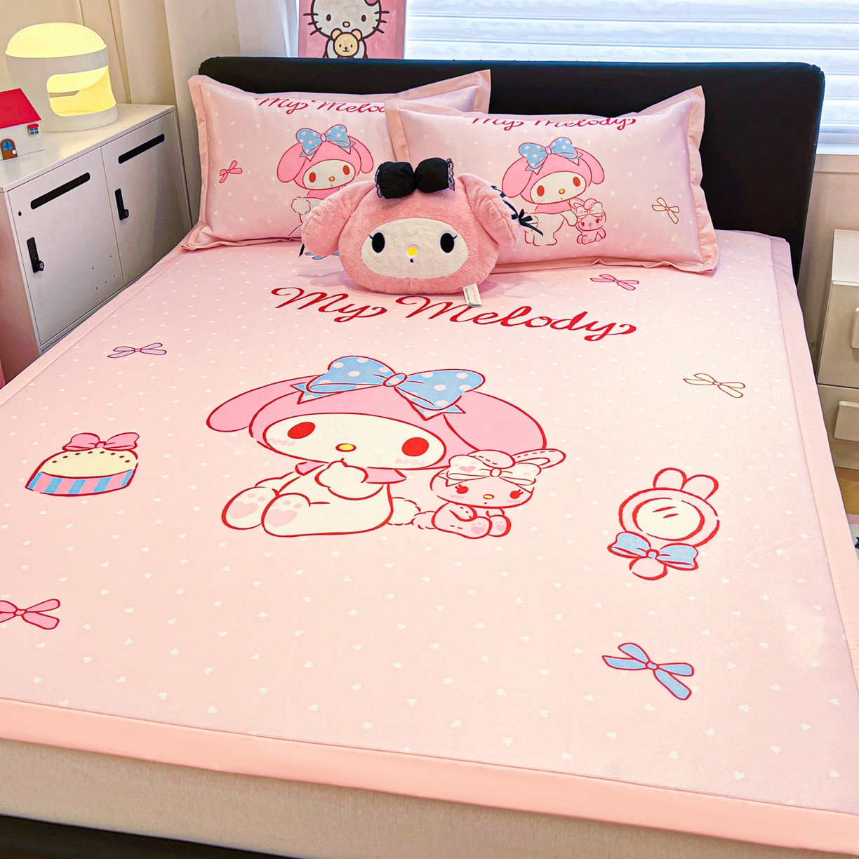 91家纺网 家纺一手货源 找家纺 暮思家居 2026新款正版授权A类大版数码印花三丽鸥枕套单品枕套枕套单件 小兔美乐蒂