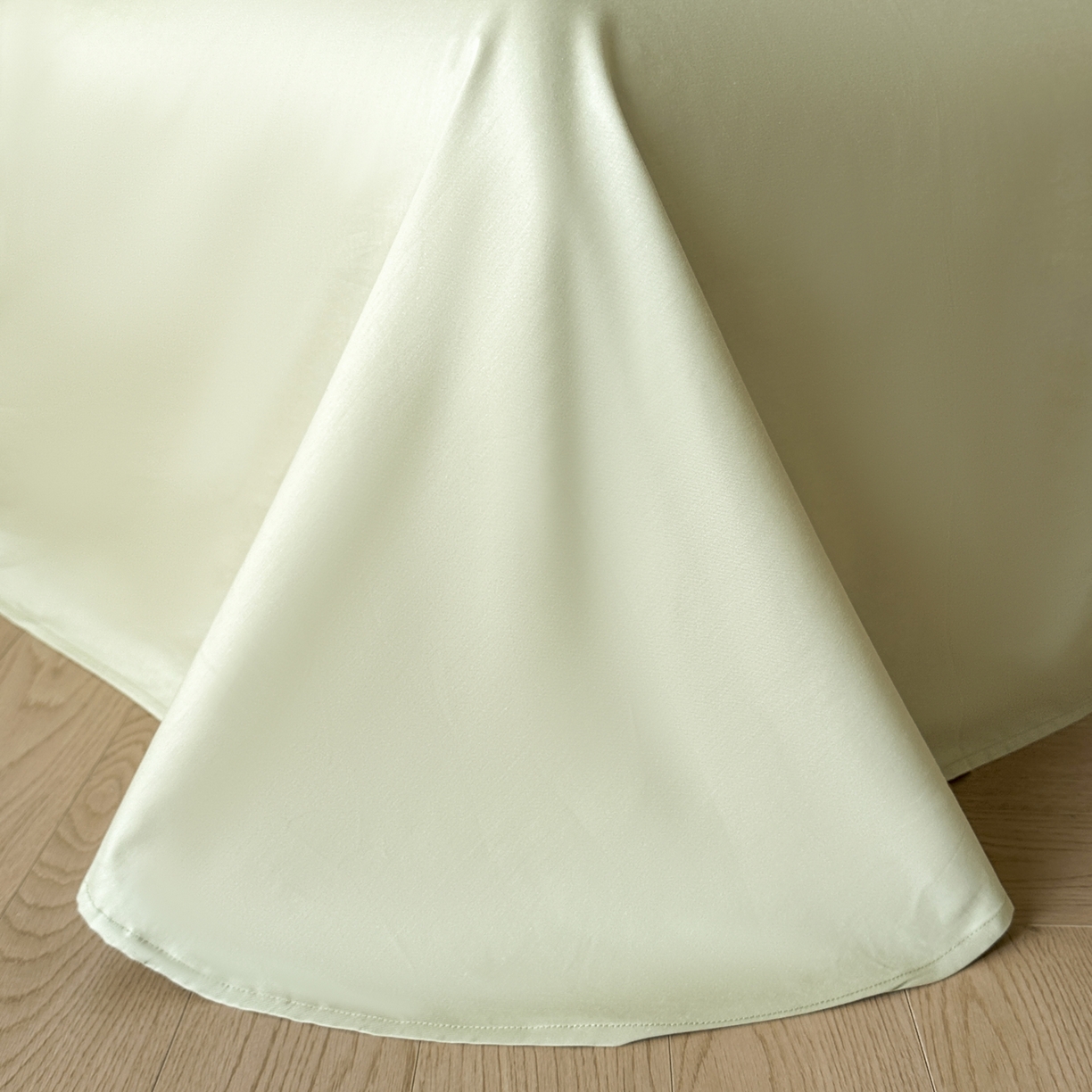 91家纺网 家纺一手货源 找家纺 优悦生活馆 2026新款60s全棉提花四件套 浪漫情缘-奶绿