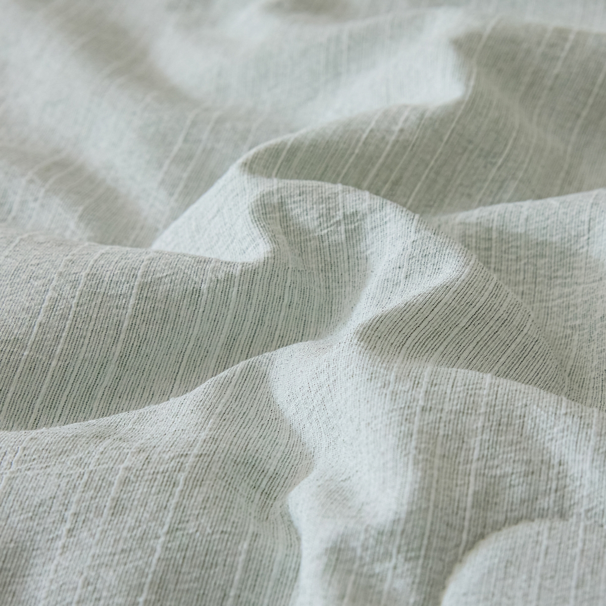 91家纺网 家纺一手货源 找家纺 蓝极人 2026新款提花色织水洗麻夏被四件套 色织-抹茶