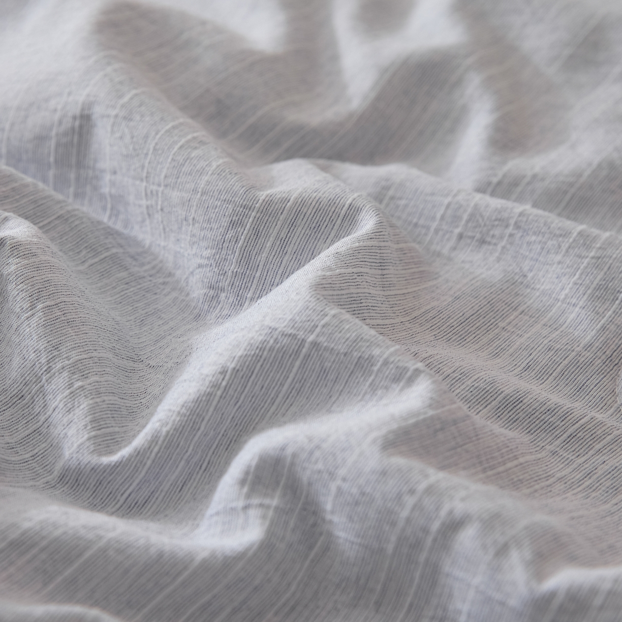 91家纺网 家纺一手货源 找家纺 蓝极人 2026新款提花色织水洗麻夏被四件套 色织-牛仔蓝