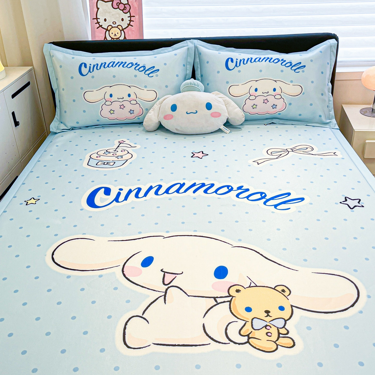 91家纺网 家纺一手货源 找家纺 暮思家居 2026新款正版授权A类大版数码印花三丽鸥枕套单品枕套枕套单件 小熊玉桂狗