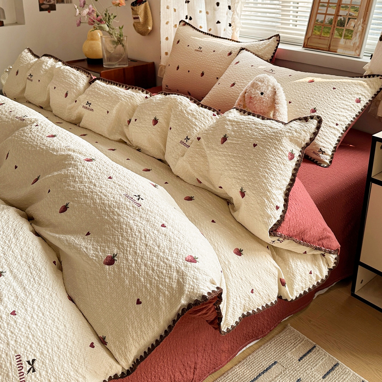 91家纺网 家纺一手货源 找家纺 （总）蓝极人 2026新款泡芙被壳针四件套