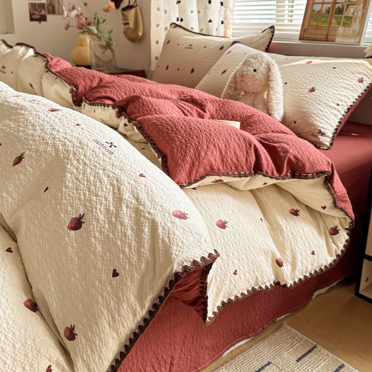 91家纺网 家纺一手货源 找家纺 （总）蓝极人 2026新款泡芙被壳针四件套