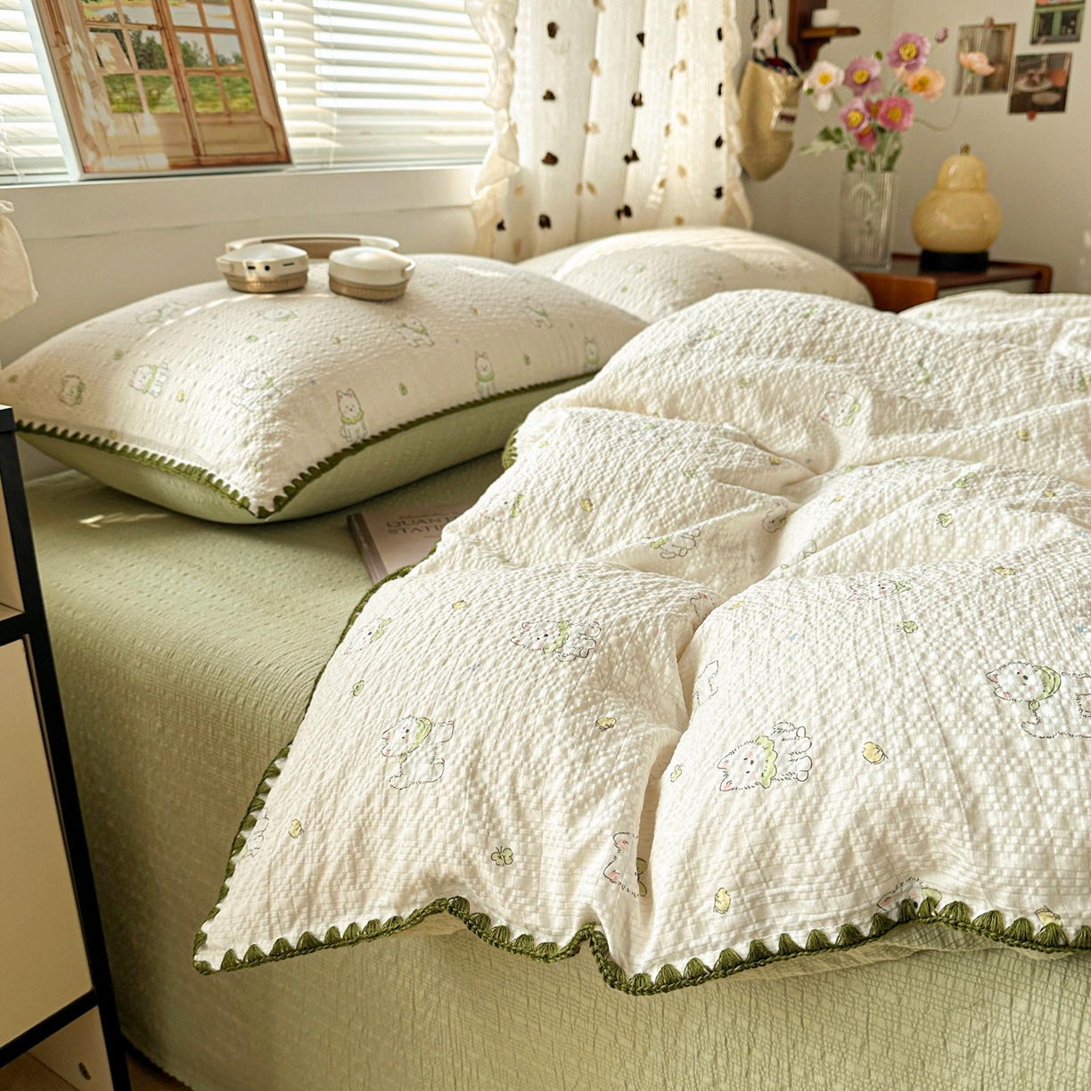 91家纺网 家纺一手货源 找家纺 （总）蓝极人 2026新款泡芙被壳针四件套