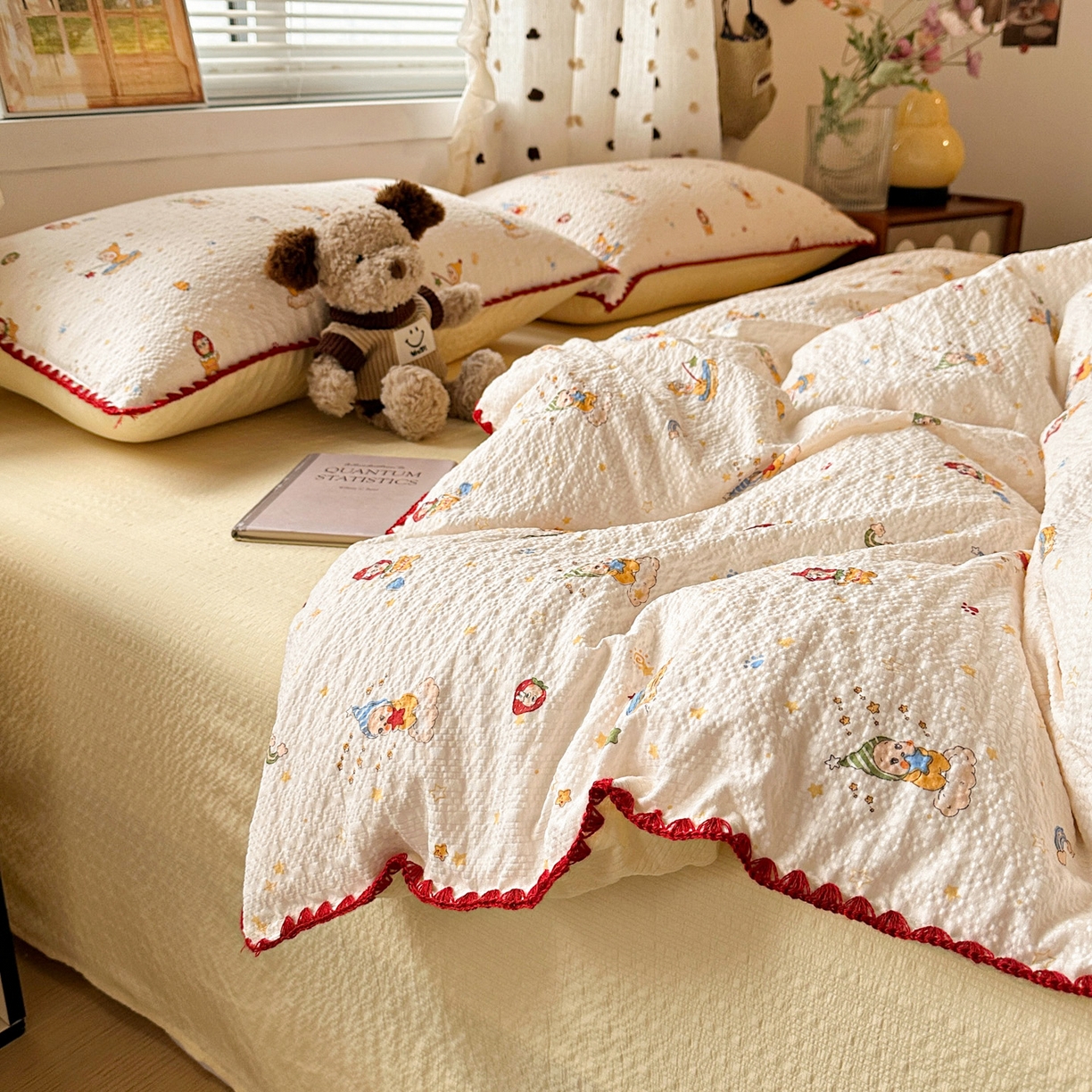 91家纺网 家纺一手货源 找家纺 （总）蓝极人 2026新款泡芙被壳针四件套