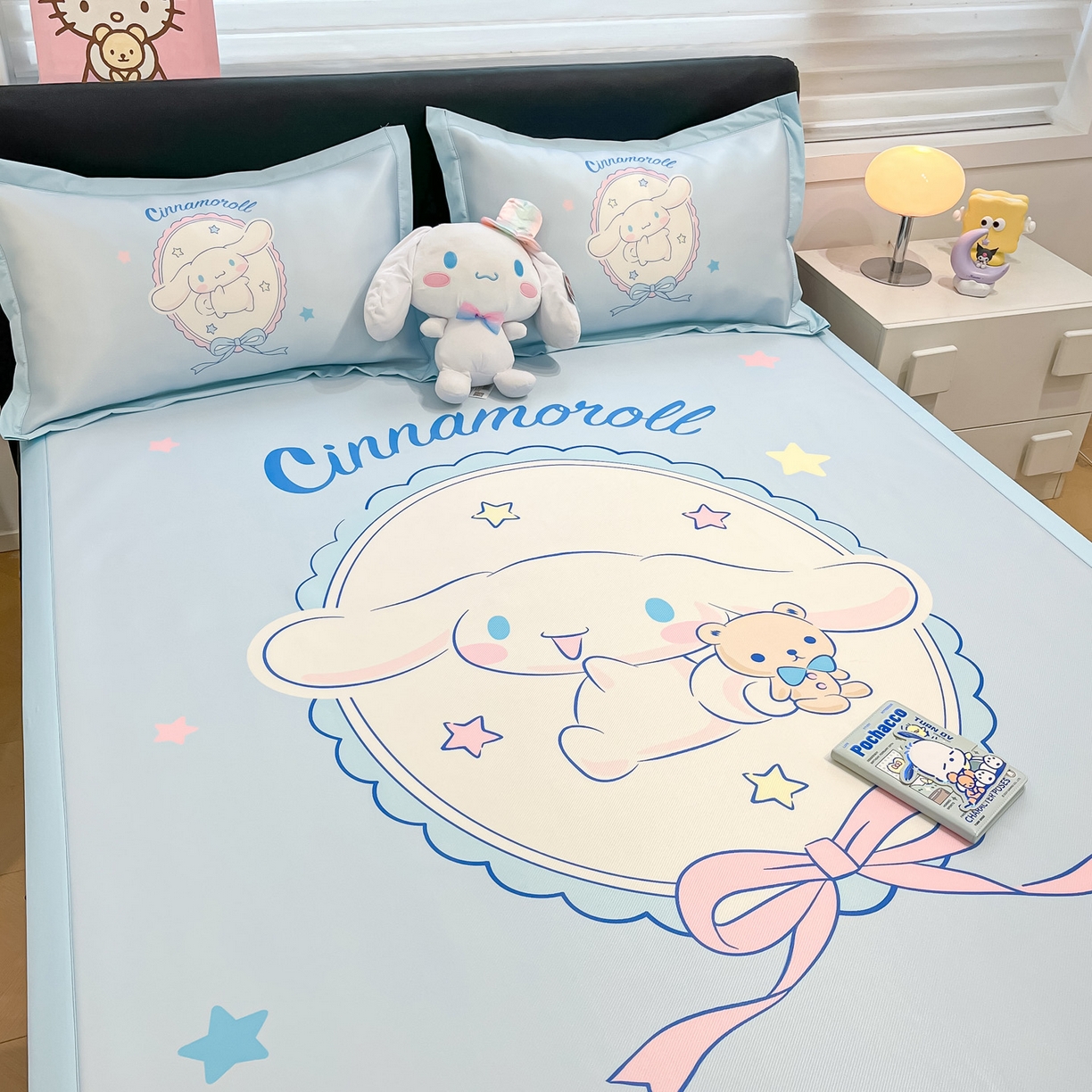 91家纺网 家纺一手货源 找家纺 暮思家居 2026新款正版授权A类大版数码印花三丽鸥枕套单品枕套枕套单件 幸福大耳狗