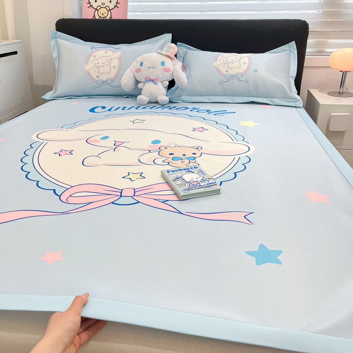 91家纺网 家纺一手货源 找家纺 暮思家居 2026新款正版授权A类大版数码印花三丽鸥枕套单品枕套枕套单件 幸福大耳狗